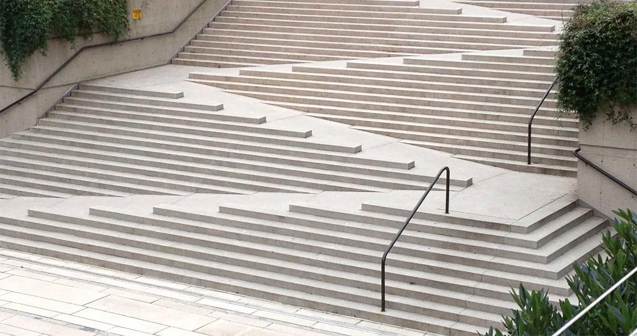 Robson Square, Vancouver stairs and ramp